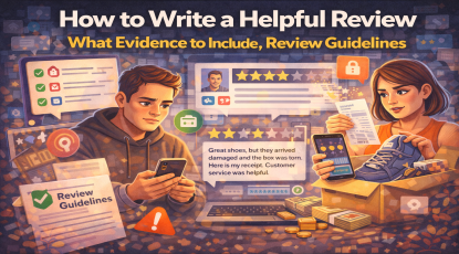 How to write a helpful review, what evidence to include, review guidelines